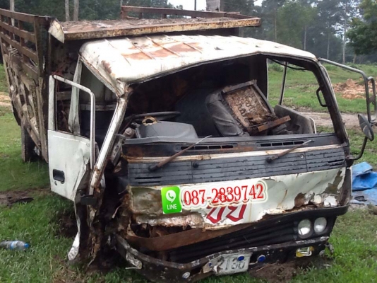 ขายรถดั้มพ์ 6 ล้อ อุบัติเหตุ MITSUBISHI 115 แรงม้า