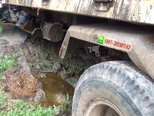 ขายรถดั้มพ์ 6 ล้อ อุบัติเหตุ MITSUBISHI 115 แรงม้า