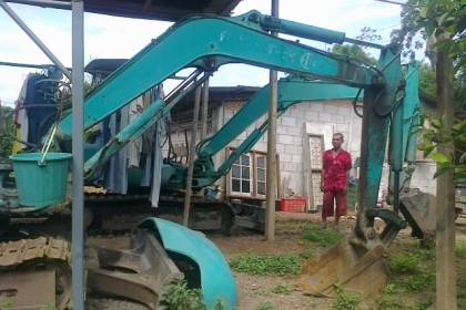 ขายรถแบคโฮ KOMATSU pc 25-1รถดีพร้อมใช้