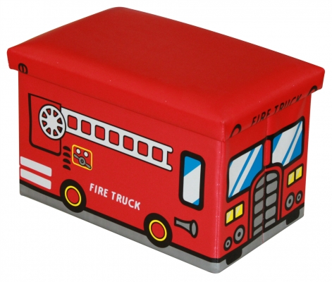 กล่องเก็บหนังสือ ลายรถ พับเก็บได้