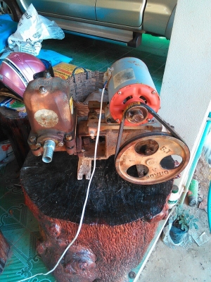 ปั๊มชัก 1นิ้ว makro มอเตอร์ มิซู 1/3 แรง พร้อมใช้งาน