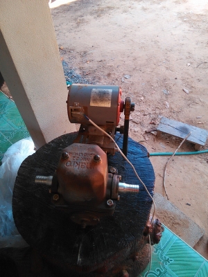 ปั๊มชัก 1นิ้ว makro มอเตอร์ มิซู 1/3 แรง พร้อมใช้งาน