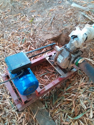 ปั๊มน้ำ 3 นิ้ว มอเตอร์ 3 แรง ไฟบ้านพร้อมใช้งานคับ