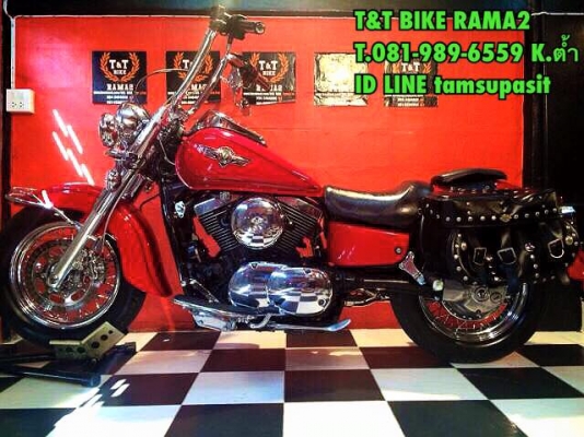 T&amp;T BIKE RAMA2 KAWASAKI VULCAN CLASSIC 1500 cc รถไม่เคยล้ม รถสวยกริป รับแลกเทริน เอกสาร สพม รถพร้อมออกทริปปีใหม่