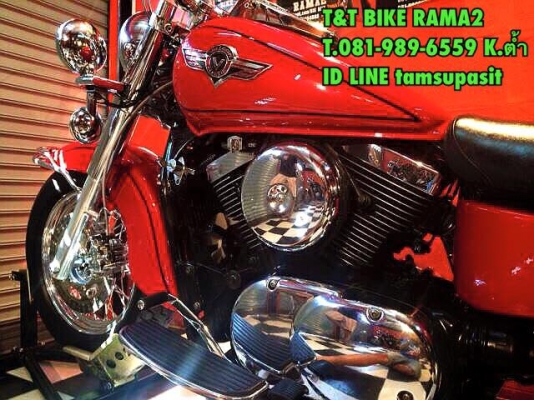 T&amp;T BIKE RAMA2 KAWASAKI VULCAN CLASSIC 1500 cc รถไม่เคยล้ม รถสวยกริป รับแลกเทริน เอกสาร สพม รถพร้อมออกทริปปีใหม่