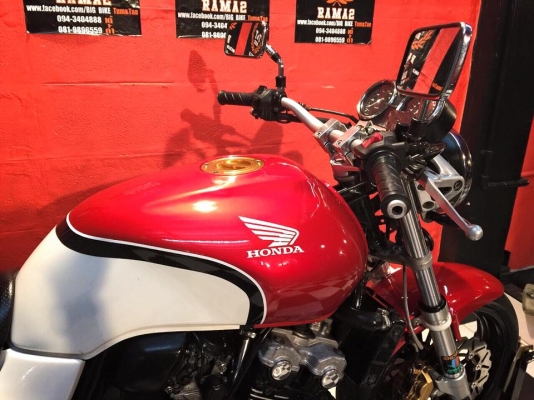 T&amp;T BIKE RAMA2 ทะเบียนแท้ๆ 139000 ฿HONDA CB400 ปี2001 V-TEC1 รถสวยกริป ทะเบียนแท้ สมอ.โอนขนส่งเลขสวยตอง333คับภาษี พรบ.หมด58 ป้าย กทม.สภาพดี เทคเปิด