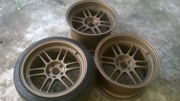 ขายล้อ RPF1  ขอบ 18  หน้า 9.5  หลัง 11 นิ้ว  5 รู 114