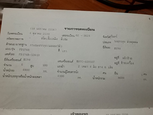 ขาย 6 ล้อ HINO F17 ดั้ม ขาย 6 ล้อ HINO F17 ดั้ม