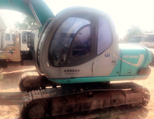 ***ขายแล้วครับขอบคุณ Truck2hand ขายแบคโฮ KOBELCO MARK V(5) SK120 S.No.LP13328 เครื่องเดิม ปั้มเดิม ไฟฟ้าครบ เครื่องดีแรงดี แน่น ปั้มดีแรง ทำงานดี เร็ว คล่องตัว บูมอาร์มสวยไม่มีปะไม่มีดาม บุ้งกี๋ดียังหนา เอวดีแน่น ช่วงล่าง80\% โซ่ดีหนา แทร็กหนาครบ เฟรมดีสวย