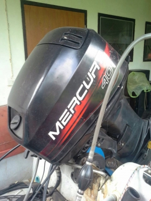 เพื่อนฝากขายเครื่องเรือ40แรงมีทริมไฟฟ้าพร้อมคอนโทรลครบชุด.