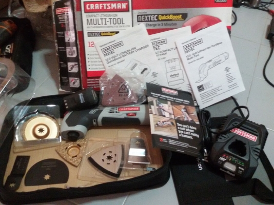 เครื่องมือมัลติทูล ตัด ขัด เซาะร่องยาแนว เจียร์ นวด ไร้สาย Carftman Multi Tools