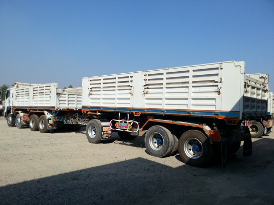 ขายรถบรรทุก ISUZU DECA 360 ปี 56 ดั๊มแม่-ลูก เสริมคานลงเล่มเรียบร้อย