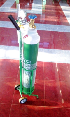 ขายถังลมพร้อมเข็มวัดและล้อลาก