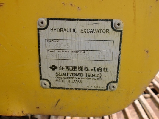 Sumitomo SH200-5 SN: 200A5-2204-YR2010-5019 Hr นำเข้าตรงจากญี่ปุ่น