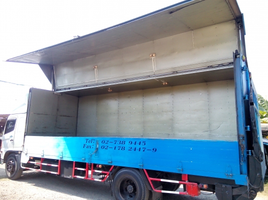 6 ล้อใหญ่  ( ตู้ไฮดรอลิค.ปีกนก.ท้ายลิฟท์ )   *Euro.2* HINO MEGA FG1J 220 แรงม้า *ยาว 7.20 ม.*  รถห้างแท้ * มีเล่มพร้อมโอน *