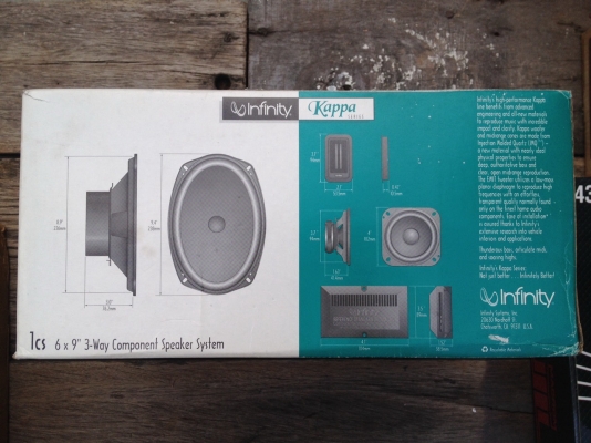 ลำโพง INFINITY ขนาด 6 คูณ 9  ของใหม่ยกกล่อง