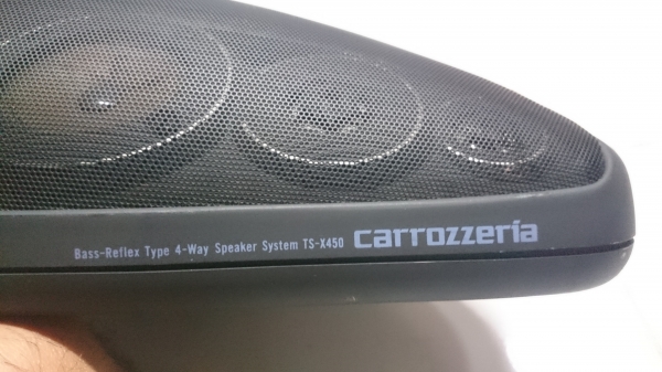 ลำโพง Box ติดหลังคอนโซลรถ  BASS-REFLEX TYPE 4-WAY SPEAKER SYSTEM TS-X450