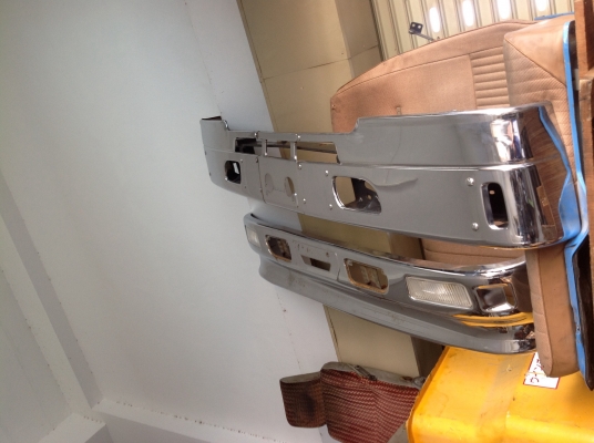 ดีเคเซียงกง กันชนโครเมี่ยมเก่าเเท้ญี่ปุ่น ยี่ห้อ Jet ของหัวกว้างเเละเเคบ อีซูสุ NKR NPR