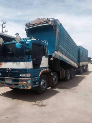 ขายรถพ่วงดัมพ์ HINO โปรเฟีย เครื่อง P11C-320 แรง ปี 52 แม่ 12 ล้อ ลูก 3 เพลา ยาว 6.80 เมตร