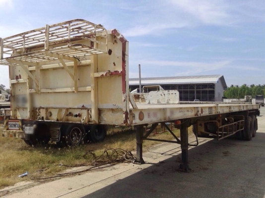 ขายหางพื้นเรียบ อู่พนัส &amp; สามมิตร ความยาว 12 เมตร 2 เพลา มี 20 หาง ขายแยกราคาเริ่มต้น 250,000-350,000 บาท มีทะเบียน