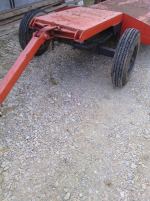 รถพ่วงเอนกประสงค์ ล้อหน้าเลี้ยวอิสระลากแบคโฮเล็ก รถเกียวข้าว ราคา38,000 โทร 081-8857576