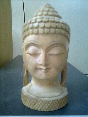 เศรียรไม้สักแกะสลักสวย