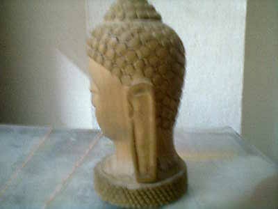 เศรียรไม้สักแกะสลักสวย