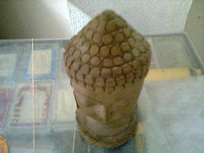 เศรียรไม้สักแกะสลักสวย