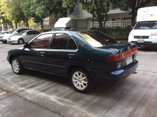 ขายรถนิสสัน ซันนี่ B14 ปี95 เครื่อง 1.5 เกียร์ธรรมดา ติดแก๊ส LPG เพาเวอร์ กระจกไฟฟ้าทั้งคัน ภายในเบาะสวยเดิมสะอาดไม่มีขาด วิทยุCD แอร์เย็น ตัวถังเดิมสีเต็มเงามีริ้วรอยบ้างไม่มีผุ แม็กขอบ15" รถขับดี ประหยัด ภาษีปี58 ประกันประเภท3 กุญแจรีโมท