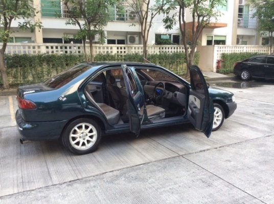 ขายรถนิสสัน ซันนี่ B14 ปี95 เครื่อง 1.5 เกียร์ธรรมดา ติดแก๊ส LPG เพาเวอร์ กระจกไฟฟ้าทั้งคัน ภายในเบาะสวยเดิมสะอาดไม่มีขาด วิทยุCD แอร์เย็น ตัวถังเดิมสีเต็มเงามีริ้วรอยบ้างไม่มีผุ แม็กขอบ15" รถขับดี ประหยัด ภาษีปี58 ประกันประเภท3 กุญแจรีโมท