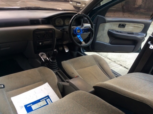 ขายรถนิสสัน ซันนี่ B14 ปี95 เครื่อง 1.5 เกียร์ธรรมดา ติดแก๊ส LPG เพาเวอร์ กระจกไฟฟ้าทั้งคัน ภายในเบาะสวยเดิมสะอาดไม่มีขาด วิทยุCD แอร์เย็น ตัวถังเดิมสีเต็มเงามีริ้วรอยบ้างไม่มีผุ แม็กขอบ15" รถขับดี ประหยัด ภาษีปี58 ประกันประเภท3 กุญแจรีโมท