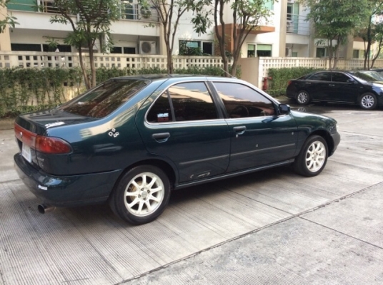 ขายรถนิสสัน ซันนี่ B14 ปี95 เครื่อง 1.5 เกียร์ธรรมดา ติดแก๊ส LPG เพาเวอร์ กระจกไฟฟ้าทั้งคัน ภายในเบาะสวยเดิมสะอาดไม่มีขาด วิทยุCD แอร์เย็น ตัวถังเดิมสีเต็มเงามีริ้วรอยบ้างไม่มีผุ แม็กขอบ15" รถขับดี ประหยัด ภาษีปี58 ประกันประเภท3 กุญแจรีโมท