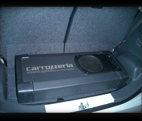 Pioneer Subwoofer TS-LX100 แอมป์ในตัว มือสองญี่ปุ่น