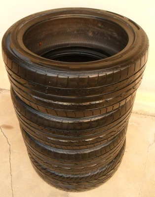 ยางขอบ17(4เส้น2,400บ)โตโย 215-45 R17ลงพื้นปี12