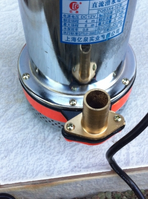 ปั็มน้ำแช่ไฟ DC 12 V. ขนาดท่อ 20 มม. ได้ปริมาณน้ำที่ความสูง 6 ม. 5000 ลิตร/ชั่วโมง ปั็มน้ำแช่ไฟ DC 12 V. ขนาดท่อ 20 มม. ได้ปริมาณน้ำที่ความสูง 6 ม. 5000 ลิตร/ชั่วโมง