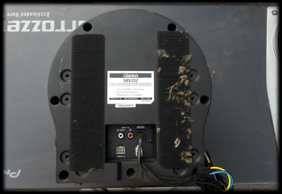 Sub Box Clarion SRV212 แอมป์ในตัว 2Hญี่ปุ่น