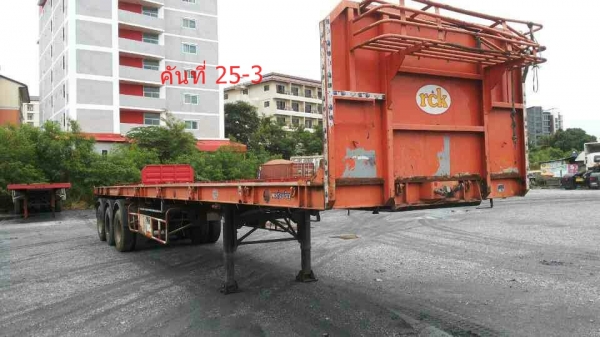 เทรลเลอร์พื้นเรียบ 3 เพลา RCK ราคาเงินสด 410,000 บาท ติดต่อคุณนริศ 081-733-5156