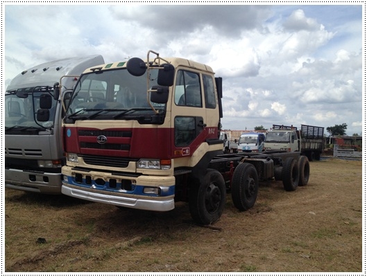 ขายถูก 12 ล้อ NISSAN UD เครื่อง MD92  330 แรงม้าหัวคัชซี ยาว 7.50 เมตร รถพร้อมใช้งานหัวใหญ่คัชซีใหญ่ พร้อมเก็บงานให้พร้อมใช้พร้อมทะเบียน