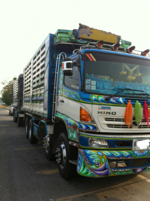 ขายดาวน์รถบรรทุก 24 ล้อพ่วงแม่ลูกดัมพ์ HINO MEGA 344 แรงม้า หางพ่วงดัมพ์ 3 เพลา ขายดาวน์ 950000