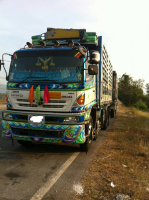 ขายดาวน์รถบรรทุก 24 ล้อพ่วงแม่ลูกดัมพ์ HINO MEGA 344 แรงม้า หางพ่วงดัมพ์ 3 เพลา ขายดาวน์ 950000