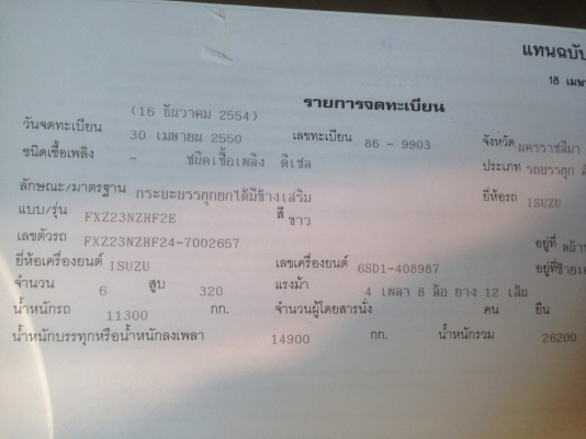 ขายรถ12ล้อแม่320แรงลูก3เพลาพร้อมใช้งานสวยๆ