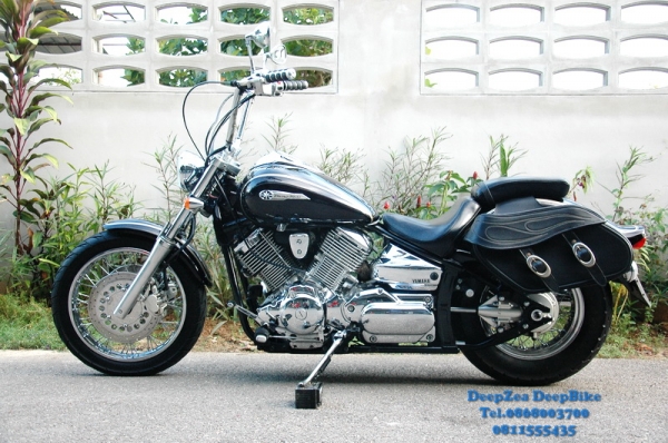 ขาย Yamaha Dragstar 1100 Custom ปี 2000 รถทะเบียนแท้ ส.ม.อ โอนได้ทุกขนส่ง เอกสารพร้อมโอน