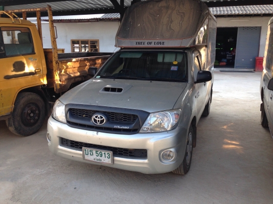 ขาย หลังคารถกระบะทึบ vigo ตอนเดียว (ลายด้านข้างเป็นสติ๊กเกอร์ เอาออกได้)