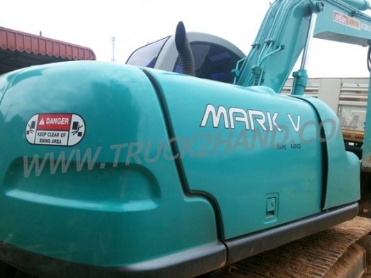 รถแบคโฮ KOBELCO MARK 5 SK120 มีเล่มทะเบียนพร้อม รถแบคโฮ KOBELCO MARK 5 SK120 มีเล่มทะเบียนพร้อม