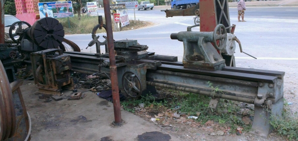 ขาย แท่นกลึงโหญ่ ยาว 5 เมตร หัวจับ 30 นิ้ว ราคาถูก นครปฐม