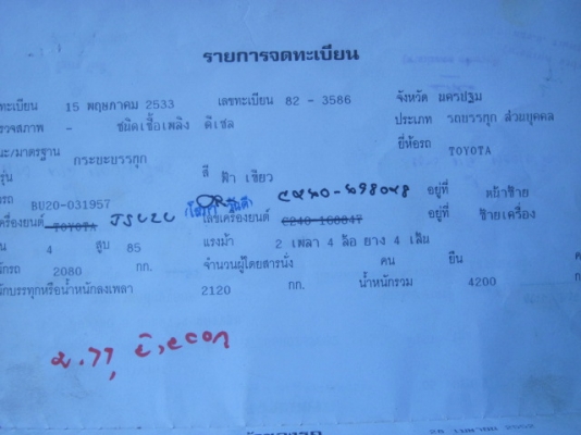 TOYOTA  DYNA  วางเครื่อง ISUZU (ลงเล่มแล้ว) 85 แรง