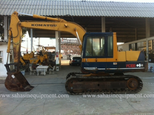 รถขุด PC100-3 บจก.สหสินอีควิปเม้นท์ โทร.081-5851880, 02-5168100-1 www.sahasinequipment.com