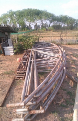 ขายโครงเหล็กถัก โกดัง