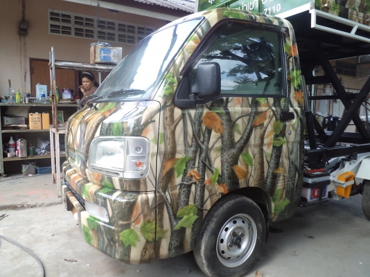 งานเพ้นท์  งานซ่อมตู้ขนส่งสินค้า งานสติกเกอร์แต่งรถ