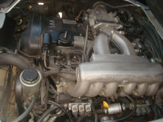 วางเครื่อง2JZ  ติดแก๊ส LPG+เบนซิน สีบรอนซ์เงิน เกียร์ธรรมดา